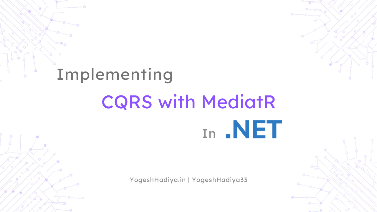 Implementing CQRS with MediatR in .NET cover
